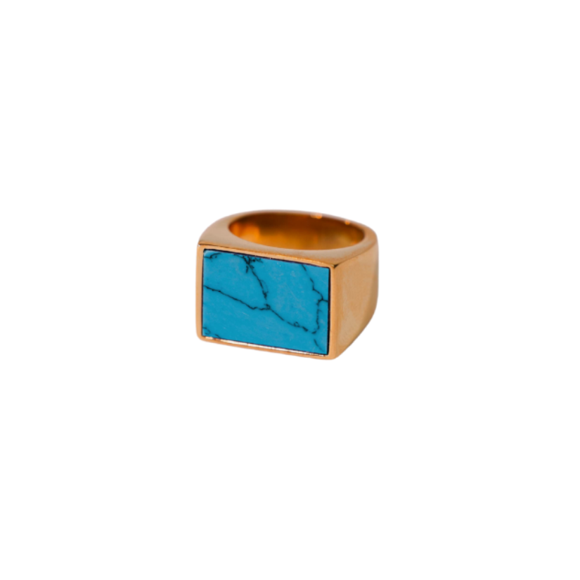 STONE SIGNET IN TURQUOISE