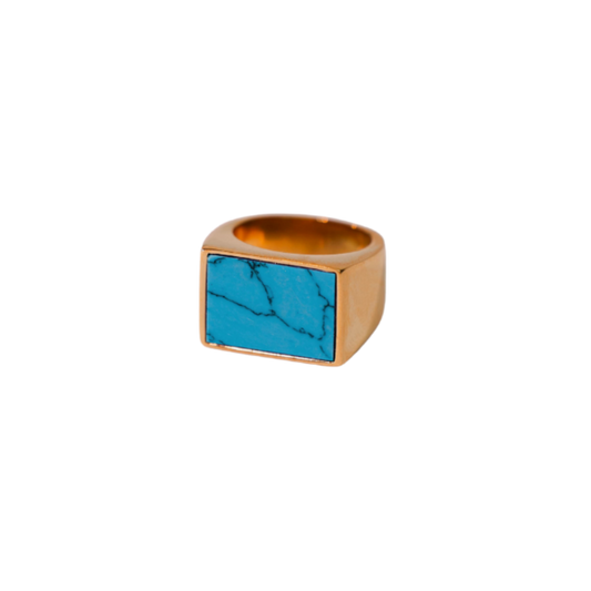 STONE SIGNET IN TURQUOISE
