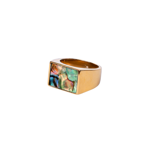 STONE SIGNET IN ABALONE